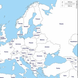 Europe Map of European Countries, Map of Europe Stretch Map, Map of Western Europe, Map of Eastern Europe, European Map