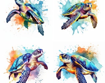 Meeresschildkröte Tattoo Aquarell | Kleine Meeresschildkröte Tattoo | Einfache Meeresschildkröte Tattoos | Hawaiian Tribal Tattoo Flash Digital Download