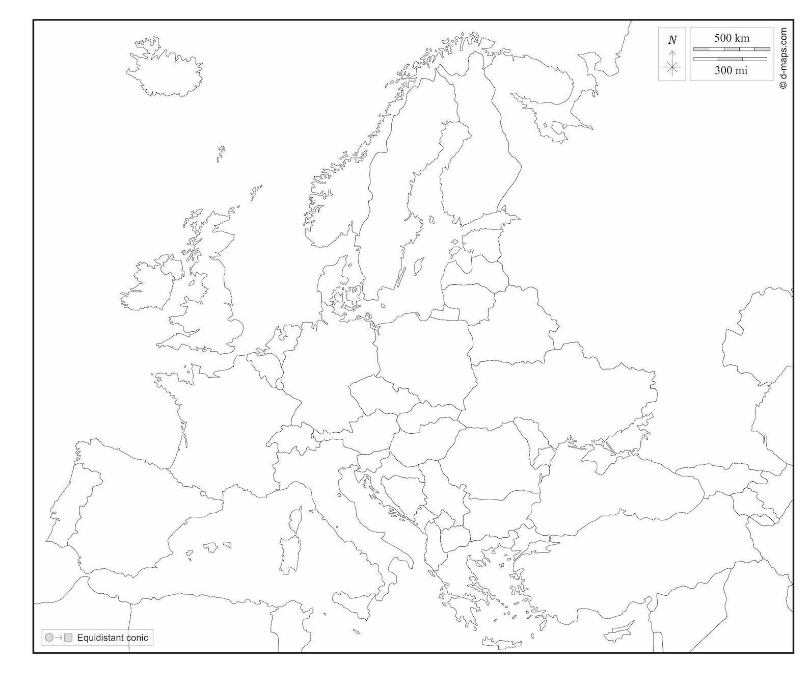 Map of Europe, Map of European Countries Download, Map of Europe