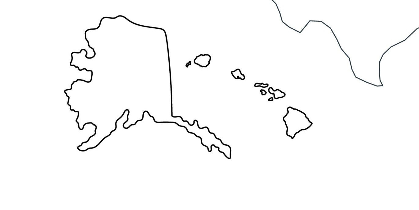 Us states quiz 50 states quiz map printable outline comes with labeled