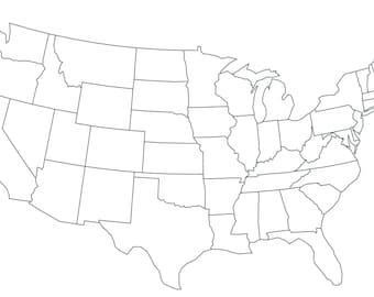 Map of USA, Blank Map of North America, United States Outline Map, USA Map Printable, Usa Map of Usa map art, USA Map Black and White Active