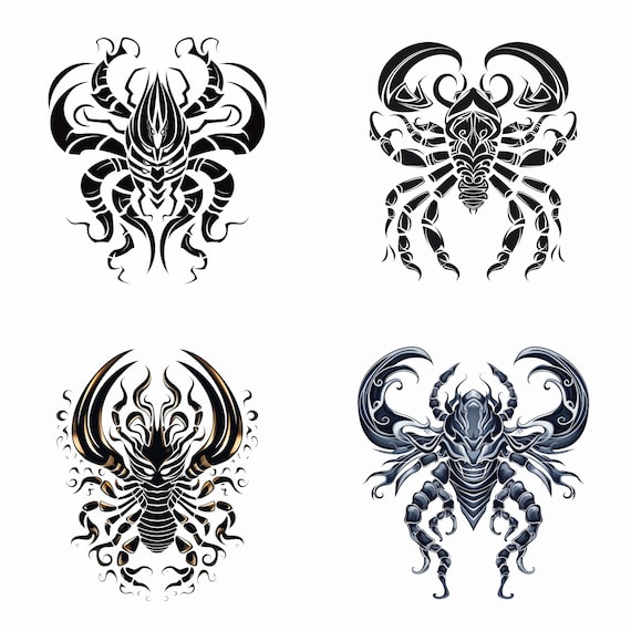 Buy INFINIT-121 Terror Vicious Scorpion Tattoo Stickers Temporary Tattoos(1  Pc) Online at desertcartINDIA
