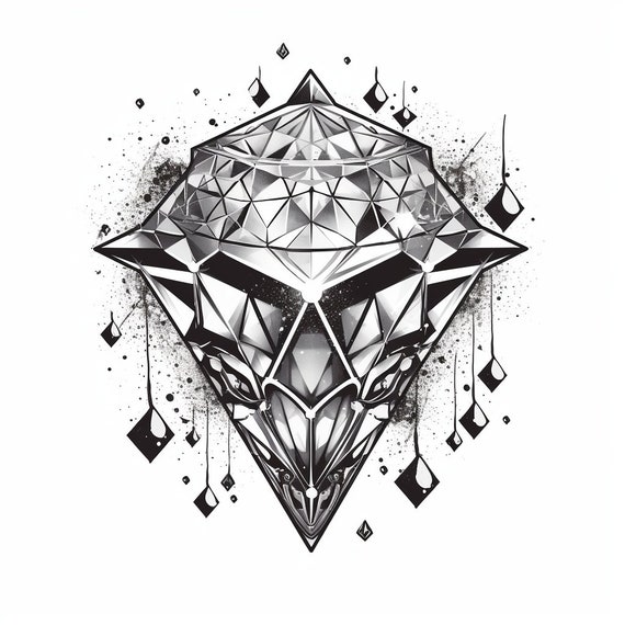 Sparkling Diamond Tattoo by clydeanator on DeviantArt