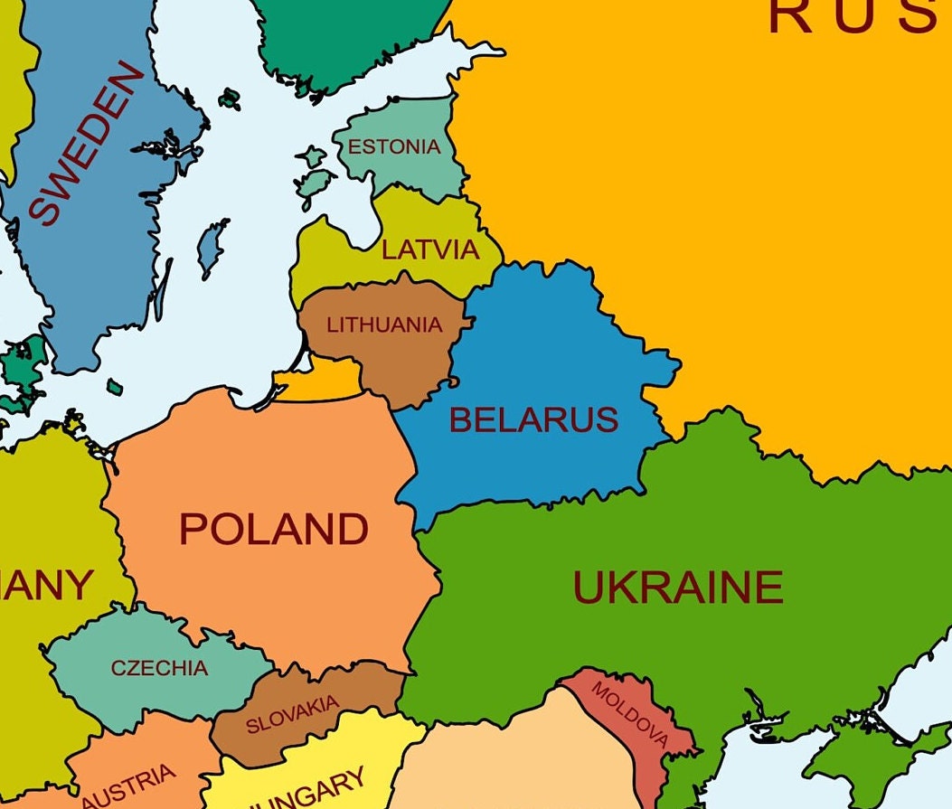 Political Map of Europe, Map of European Countries Download, Map of