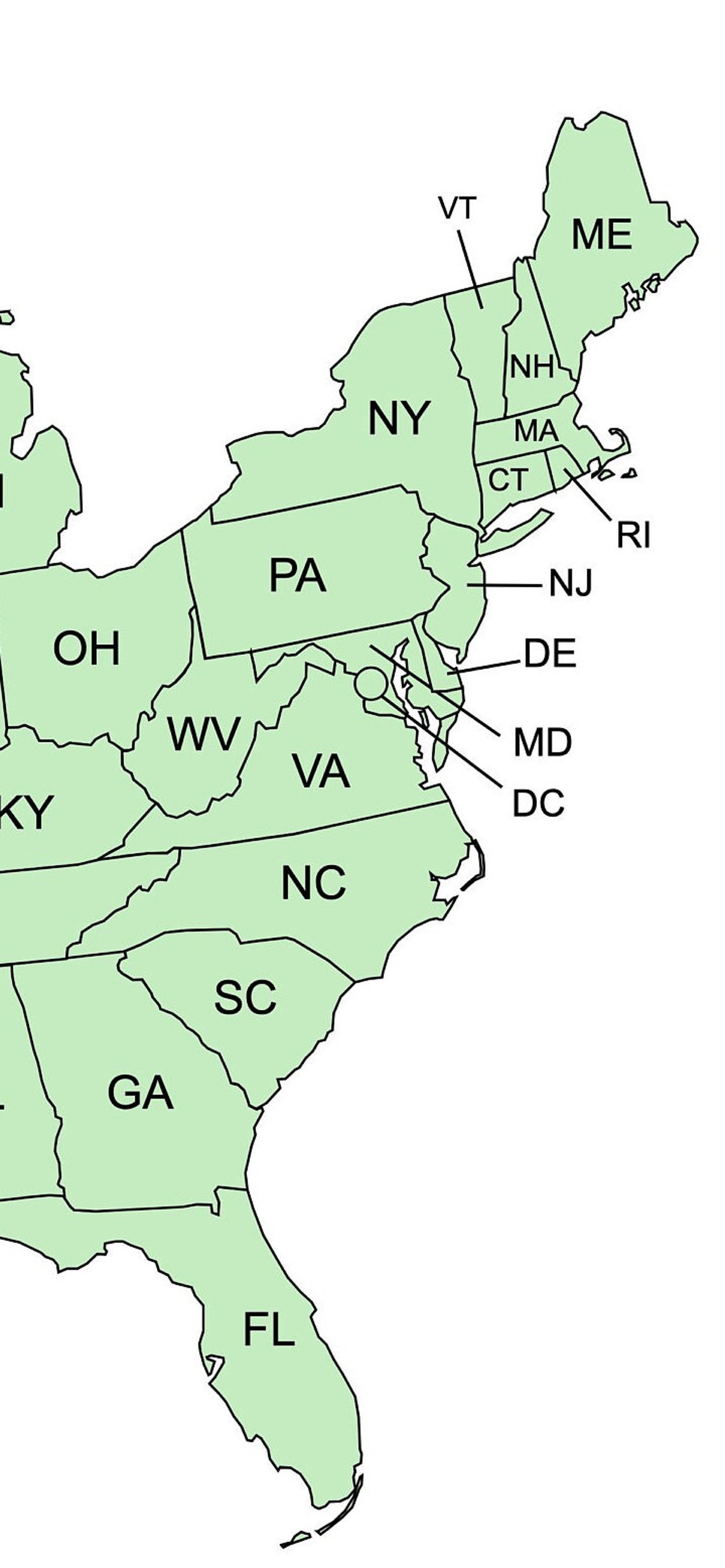 Green Map of East Coast USA Map - Il 1140xN.5304428888 Shil 