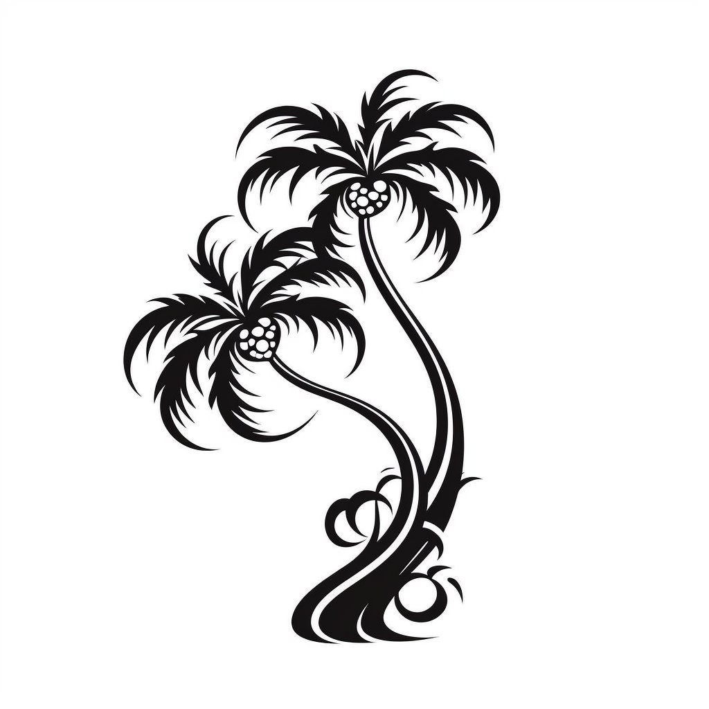 Small Palm Tree Tattoos Minimalist Palm Tree Tattoo Tattoo Flash