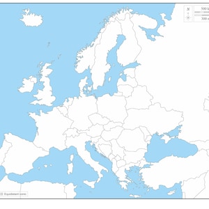 Kaart van Europa, kaart van Europese landen downloaden, kaart van Europa, uitgerekte kaart, kaart van West-Europa, kaart van Oost-Europa, Europese kaart