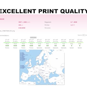 Digital Europe Map of European Countries Printable Download, Map of ...
