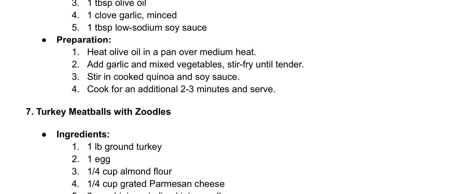 30-day Diabetic Meal Plan PDF Sheet Diet Food List Meal Plans One Month ...