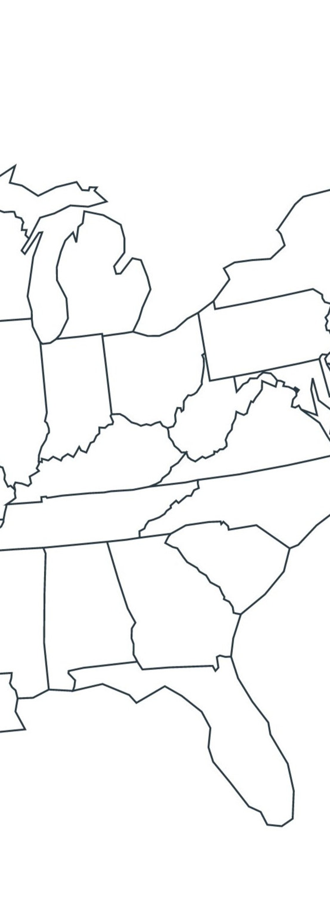 Map of USA, Blank Map of North America, United States Outline Map, USA Map Printable, Usa Map of ...