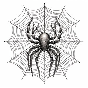 Spiderweb Tattoo Digital Download Spider Web | Spider Tattoo | Design ...