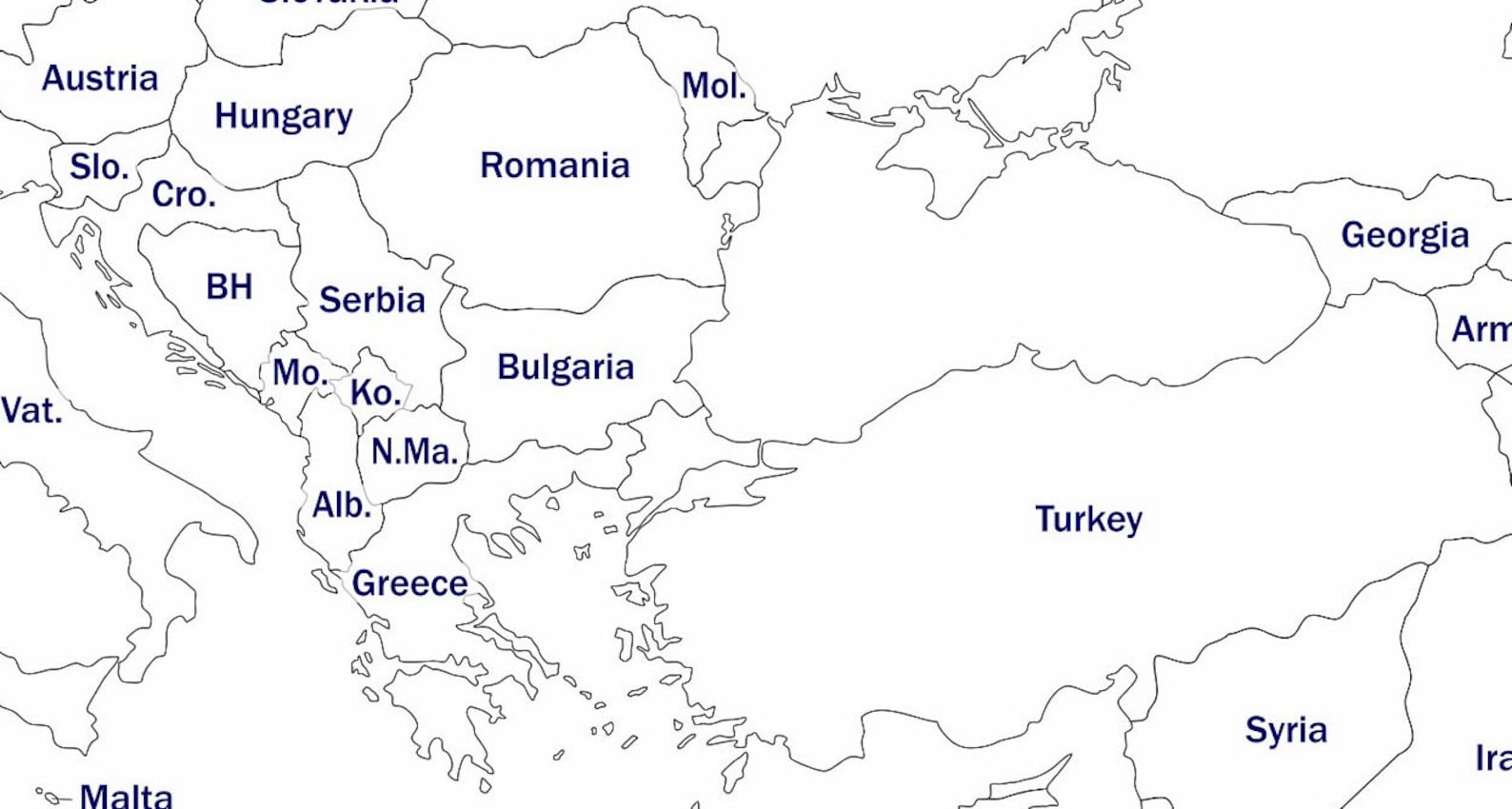 Digital Europe Map of European Countries Printable Download, Map of ...
