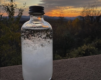 Storm Glass Weather Predictor, Round Glass Barometer Bottle