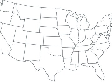 Map of the United States, 50 States Map of USA | USA Map Printable Digtial Download |  Usa map wall art | Usa map with states | Colored map
