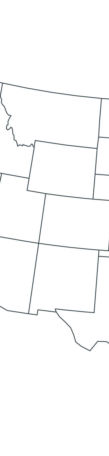 Map of the USA, Blank Map of North America, United States Outline Map ...