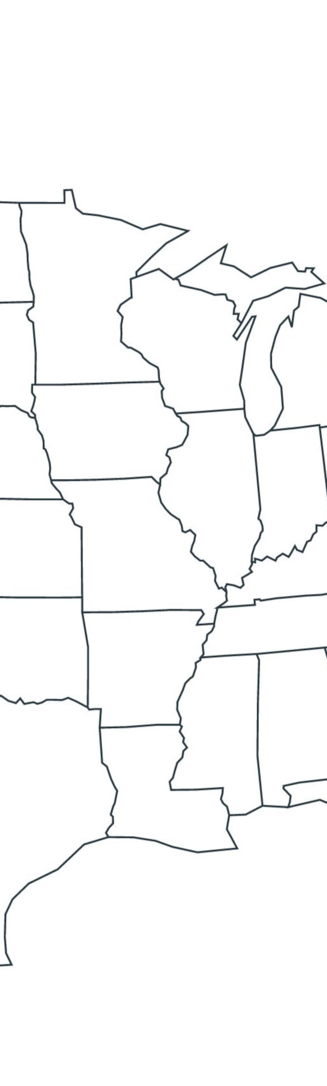 Map of USA, Blank Map of North America, United States Outline Map, USA Map Printable, Usa Map of ...