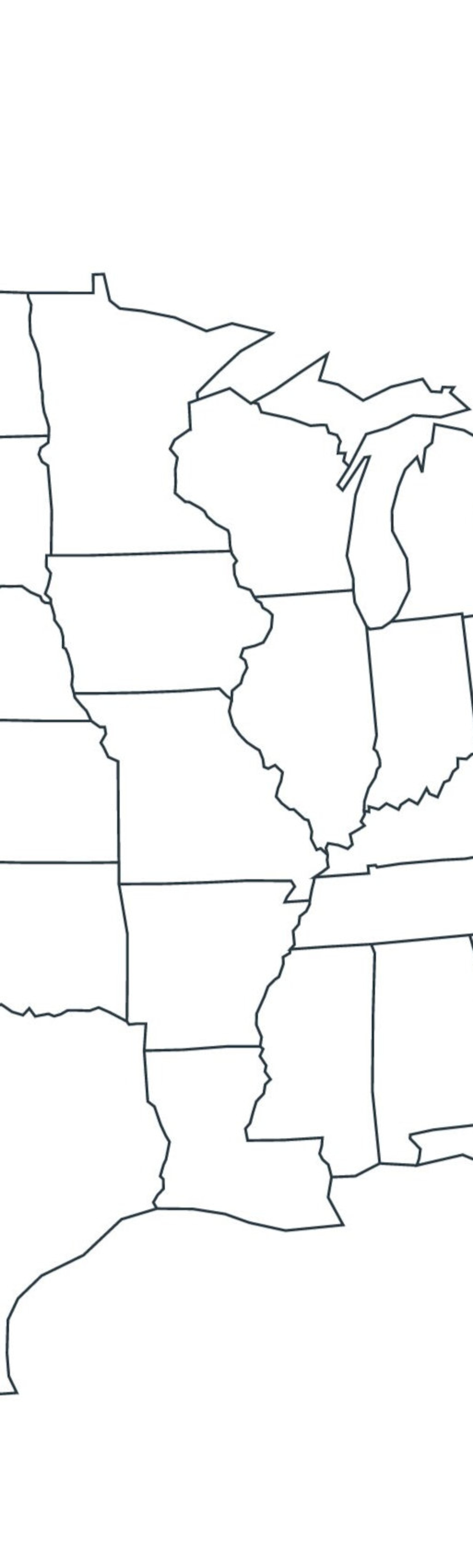 Map of USA, Blank Map of North America, United States Outline Map, USA Map Printable, Usa Map of ...