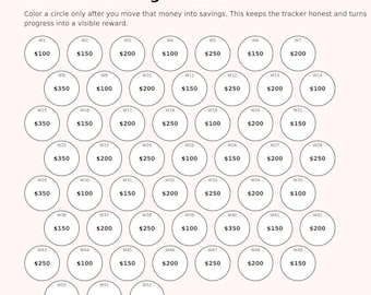 10K Savings Challenge Printable | 52 Week Money Reset System, Budget Planner, Savings Tracker, Money Saving Challenge PDF