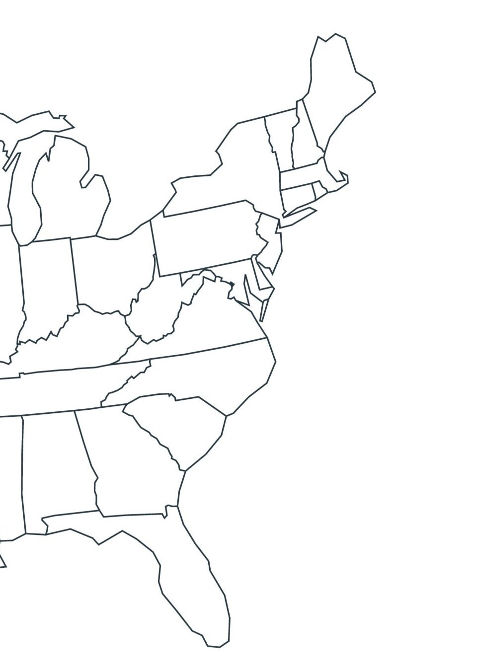 Map of USA Printable USA Map Printable Printable Usa Map Usa Map Wall Art Usa Map With States