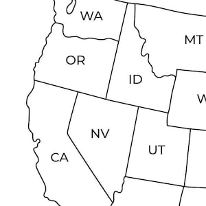Map of USA Printable | USA Map Printable | Printable Usa Map | Usa Map ...