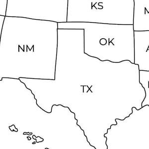Map of USA Printable | USA Map Printable | Printable Usa Map | Usa Map ...