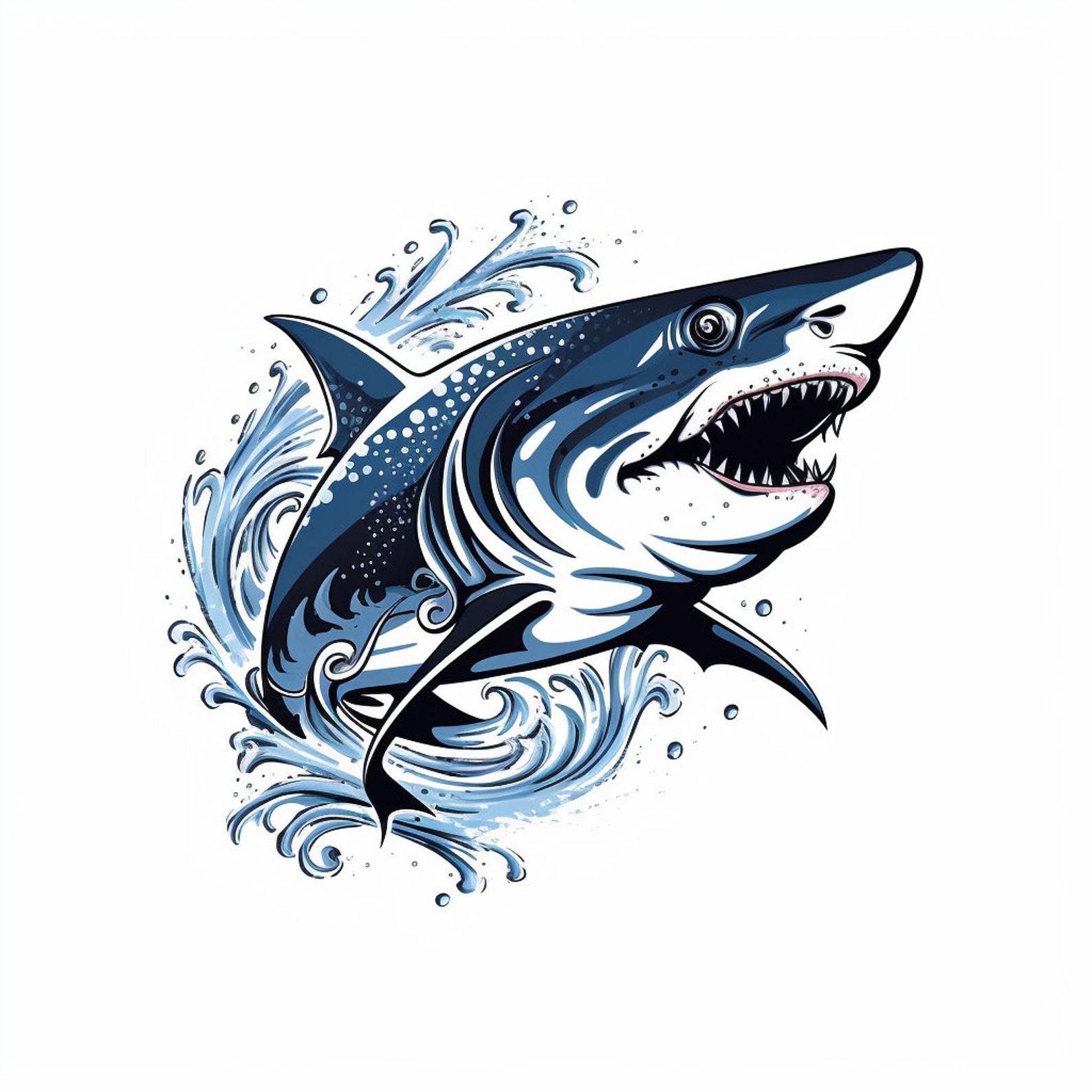 Simple Shark Tattoo - y2gws8f