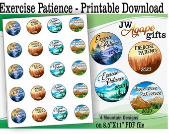 JW 2023 Convention Exercise Patience 1.5 Pin Magnet - Etsy