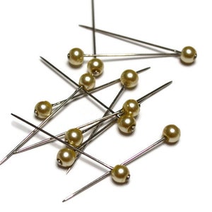 Champagne glass head sewing pins, 12 or 24 pieces