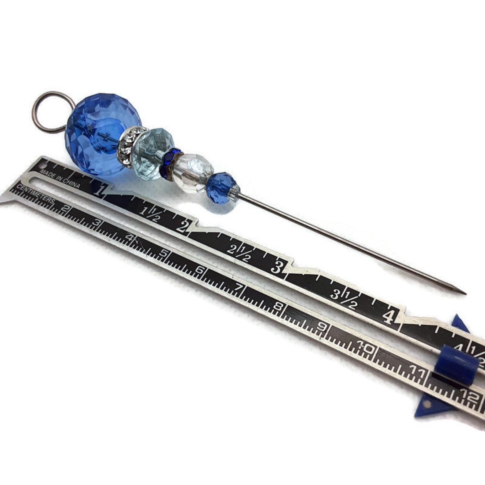 Blue Laying Tool and Scissor Fob Set Sewing Stiletto and Etsy
