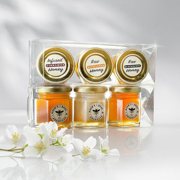 Honey Sampler Pack of Oregon's Finest Honey. 6,  2oz Jars.