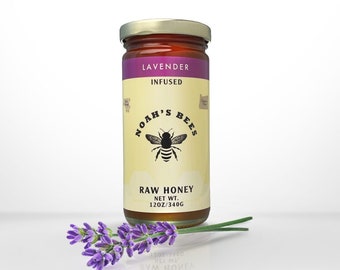 Raw Lavender Infused Honey.