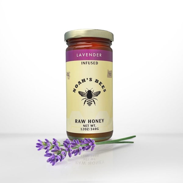 Raw Lavender Infused Honey.