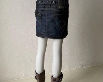 00er Jahre G-Star Raw Dark Wash Denim Minirock Größe S
