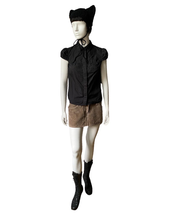 Coquette Gothic Shirt Puffy Sleeves shirt  Dark A… - image 4