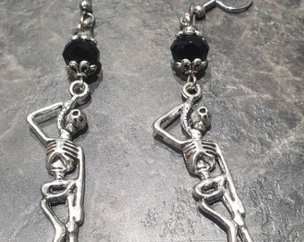 Hangman skeleton earrings