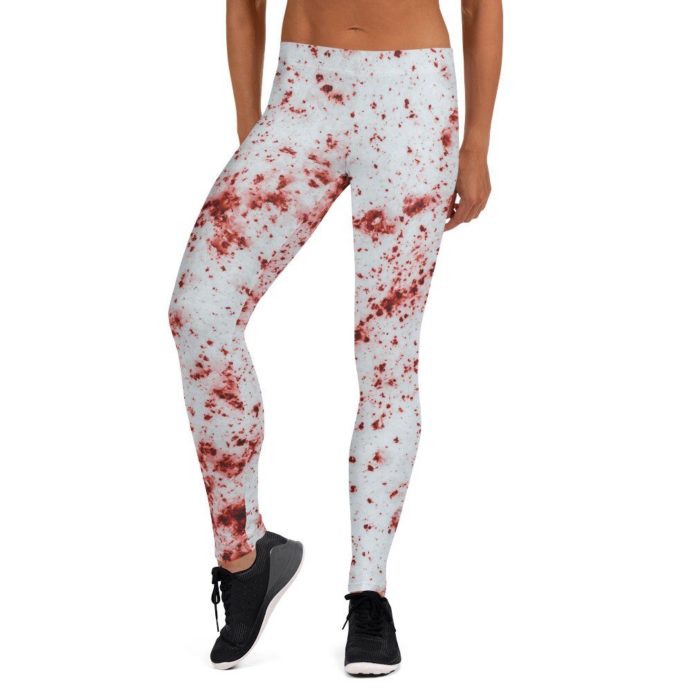 Blood Splatter Halloween Leggings Etsy Canada