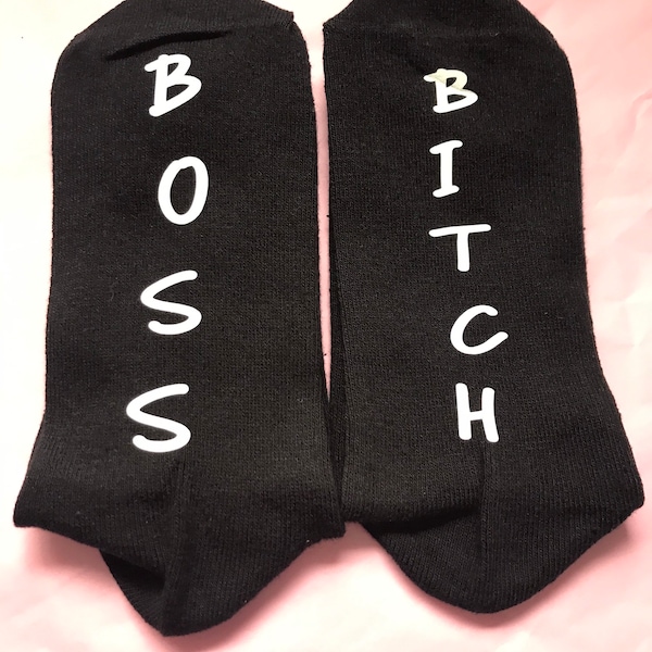 Boss Bitch - femmes Si vous pouvez lire ces chaussettes, Queen bitch, remplisseur de bas de petite amie, cadeau effronté, remplisseur de bas, chaussettes offensives