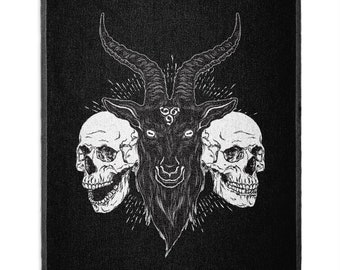 Baphomet Gothic Tea Towel