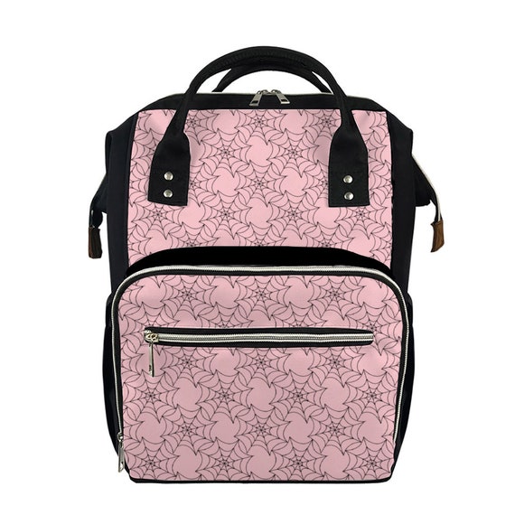Buy Pastel Goth Pink Spider Web Mommy Bag Multifunctional Online in India 