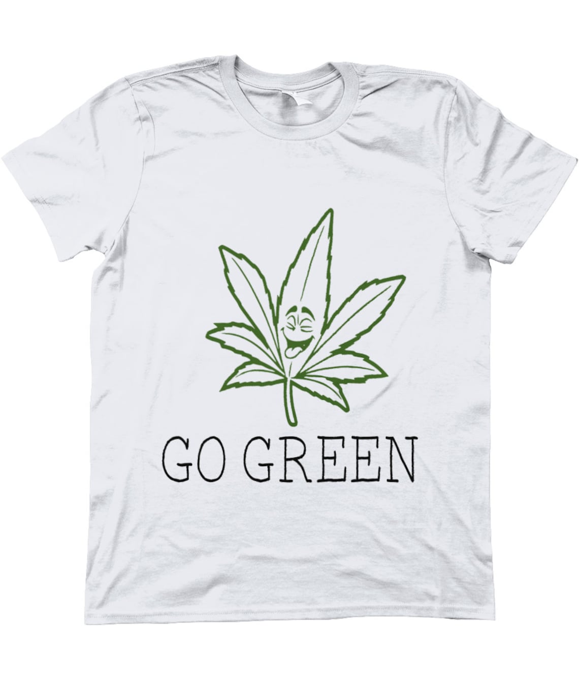 T-shirt Go Green Stoner T-shirt - Etsy