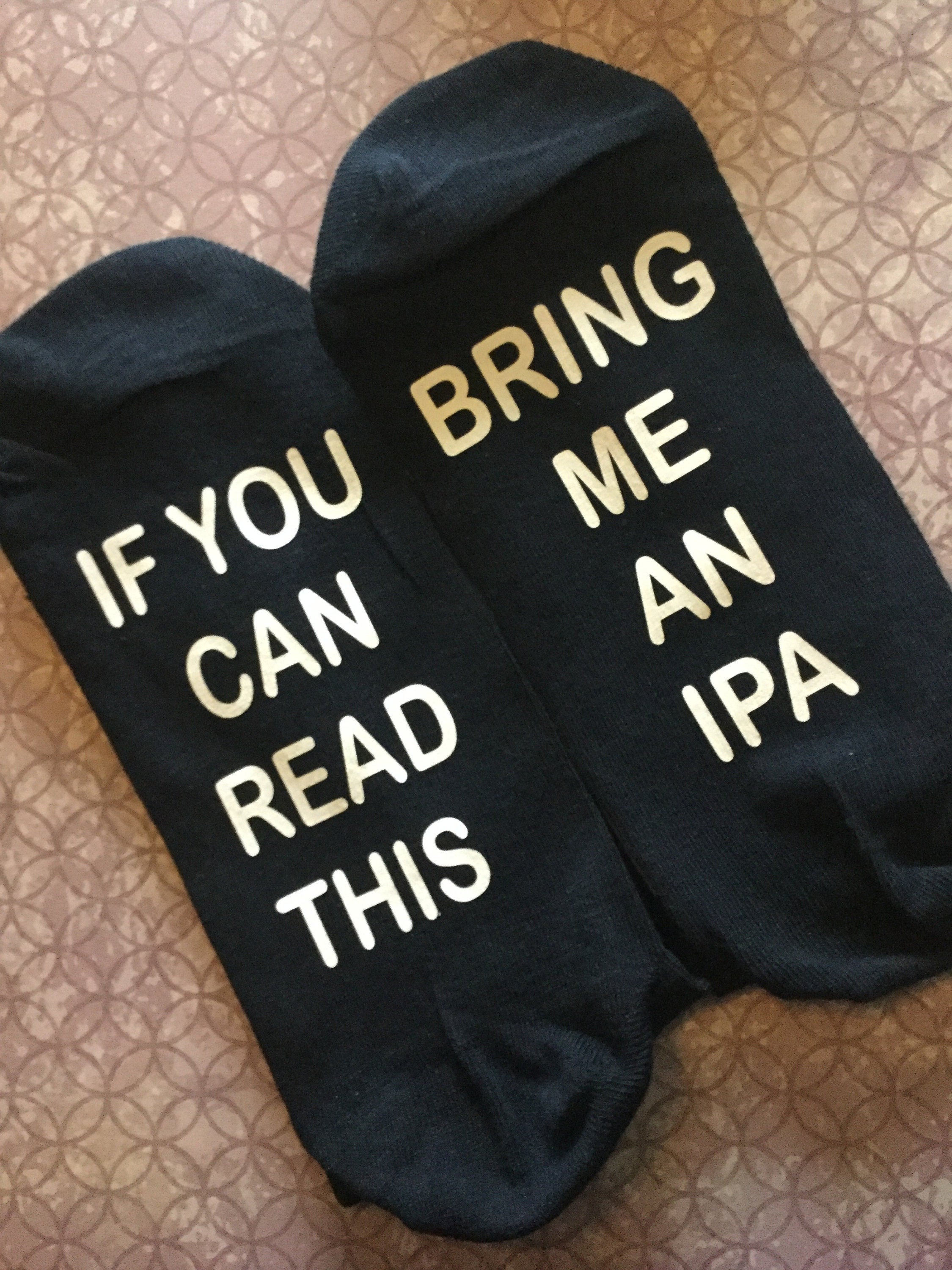 Image of Novelty Socks If You Can Read This Bring Me An Ipa, Beer Gift, , Lover, Father’S Day Gift