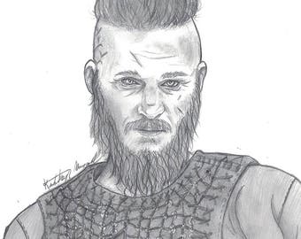 Ragnar Lothbrok, Vikings print