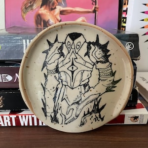 Poggiamestolo in ceramica / Portautensili fatto a mano / Armatura senza testa
