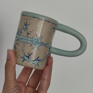 Ceramic Mug | Handmade Ceramic Mug | Illustrated Cup
