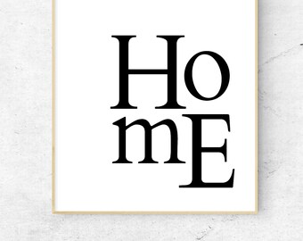 Home Typography - Digital Download Print - Love Word Art -Wall Art - Printable - Home Decor - Wall decor