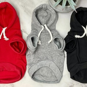 CITY HOODIE Personalized Dog: Fleece Lined Pet Sweatshirt, Christmas Outfit
