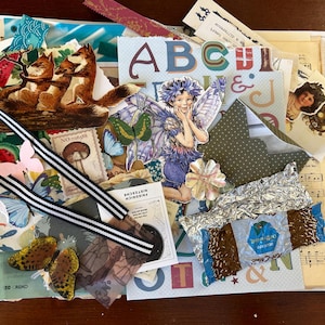 Mystery Ephemera Pack | 100+ Pieces | Vintage Paper | Junk Journaling | Scrapbook Supplies | Collage Embellishments | Decorative Mixed Media