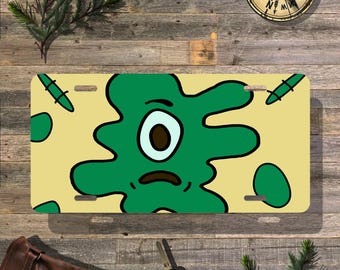 Squished Plankton License Plate - Car Accessory