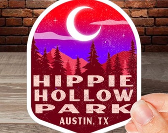 Hippie Hollow Park Austin Texas Sticker Decal