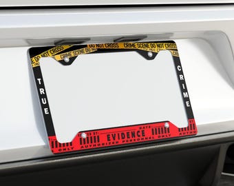 True Crime License Plate Cover